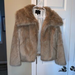 Banana republic faux fur jacket